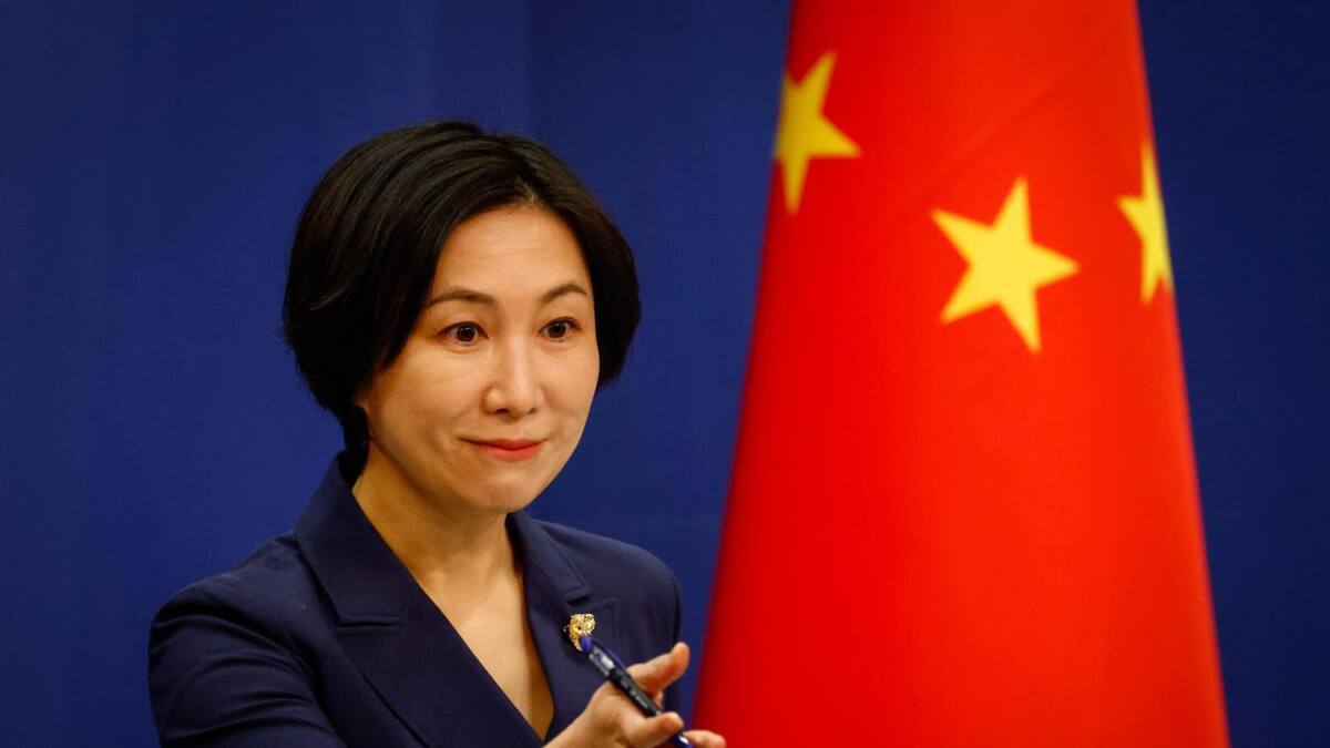 Mao Ning, portavoz del Ministerio chino de Exteriores. Foto: EFE.
