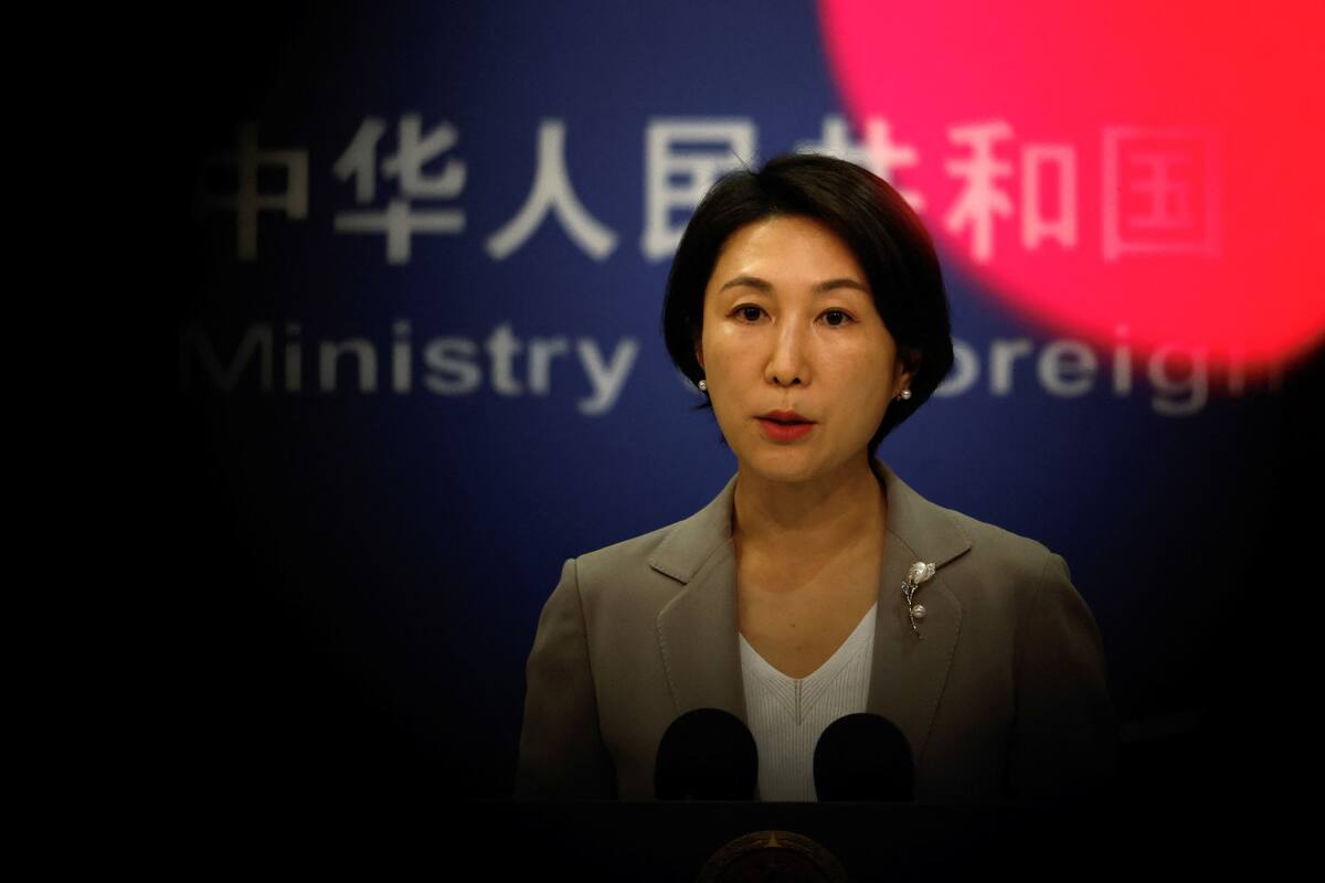 Mao Ning, portavoz del Ministerio de Exteriores de China. Foto: Reuters.