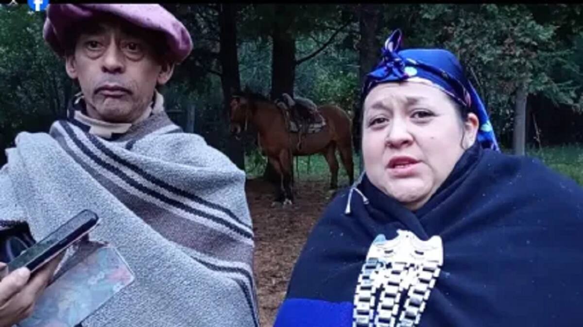 Mapuches bloquean acceso a un predio ocupado en Villa la Angostura. Foto: Facebook