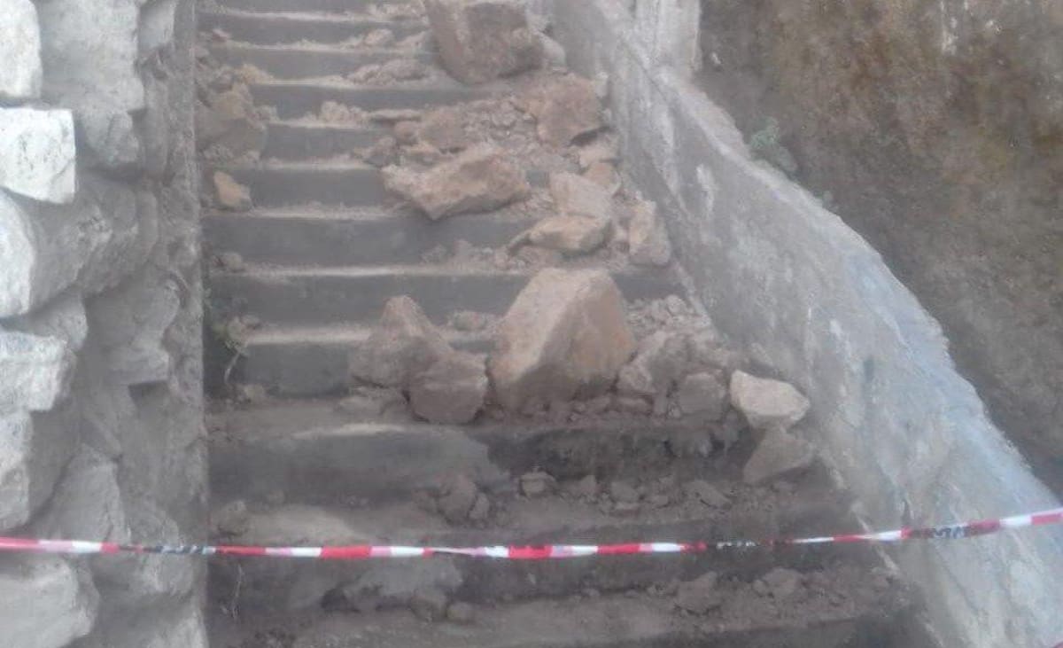 Mar del Plata nuevo derrumbe en Acantilados