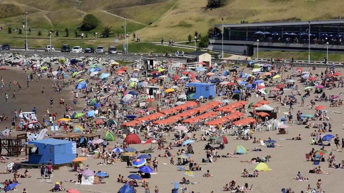 Mar del Plata, playas, Foto NA
