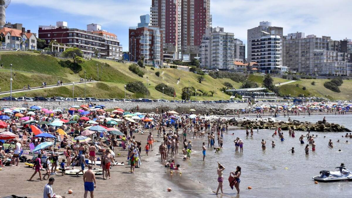 Mar del Plata, temporada de verano. Foto: NA.