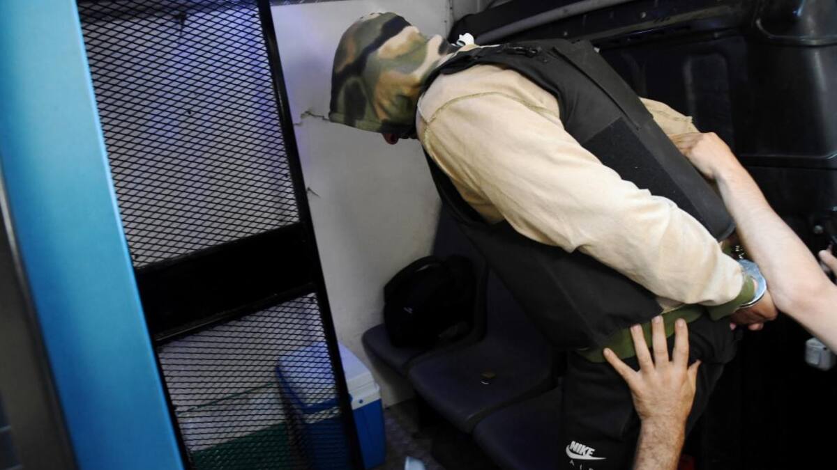Marcelo Corazza, detenido. Foto: Télam.