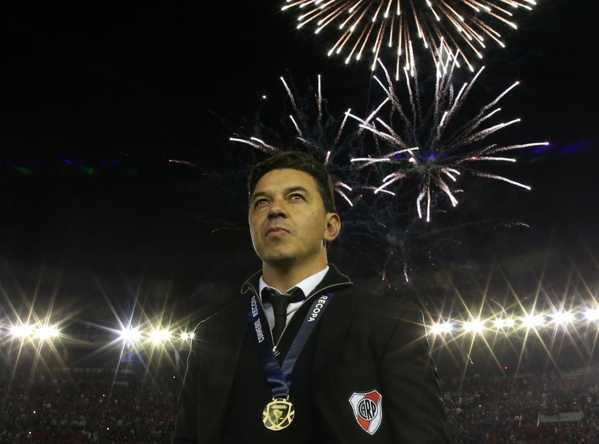 Marcelo Gallardo - River campeón de la Recopa Sudamericana (Reuters)