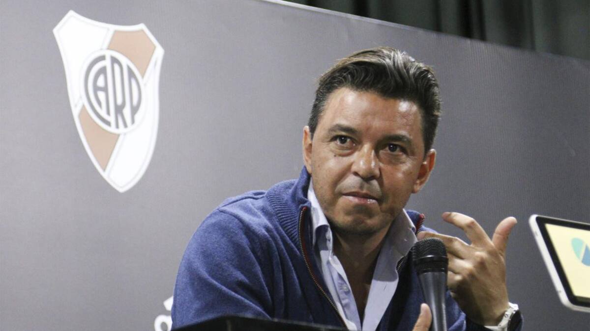 Marcelo Gallardo, DT de River Plate, fútbol, conferencia, deportes, NA