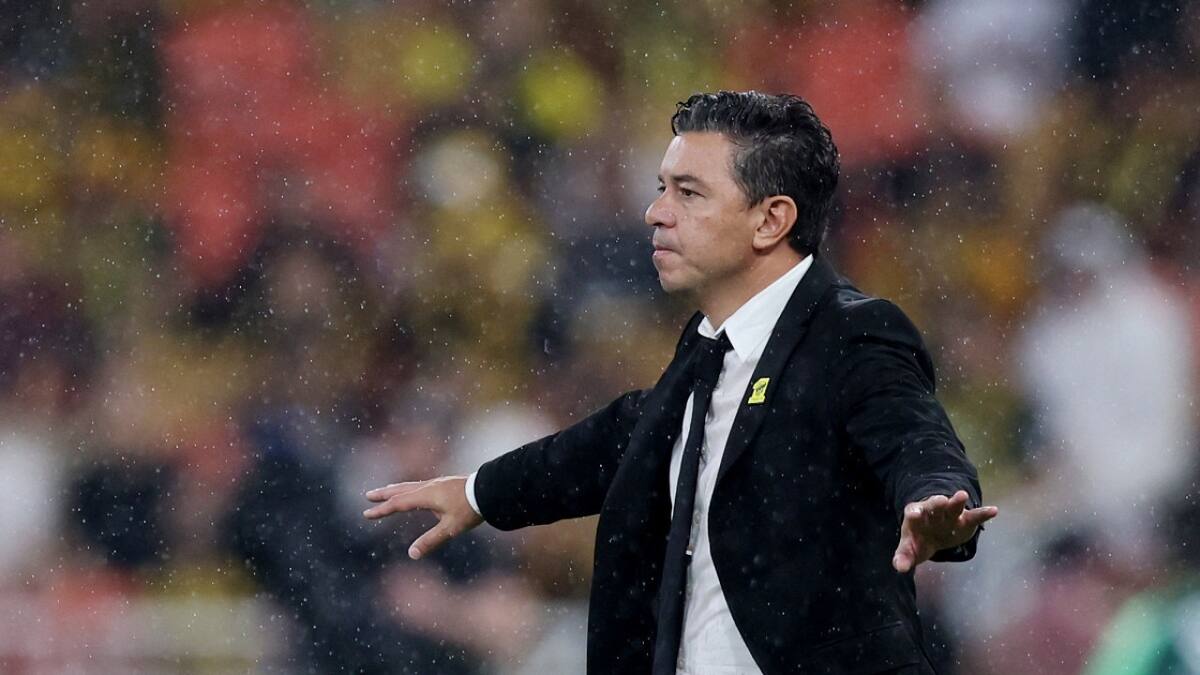Marcelo Gallardo en Al-Ittihad. Foto: NA.