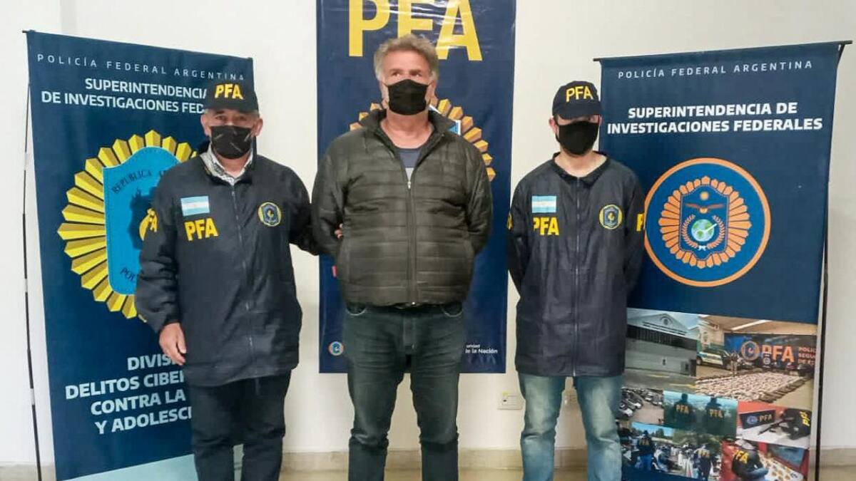 Marcelo Teto Medina, detenido por la policía. Foto: NA.