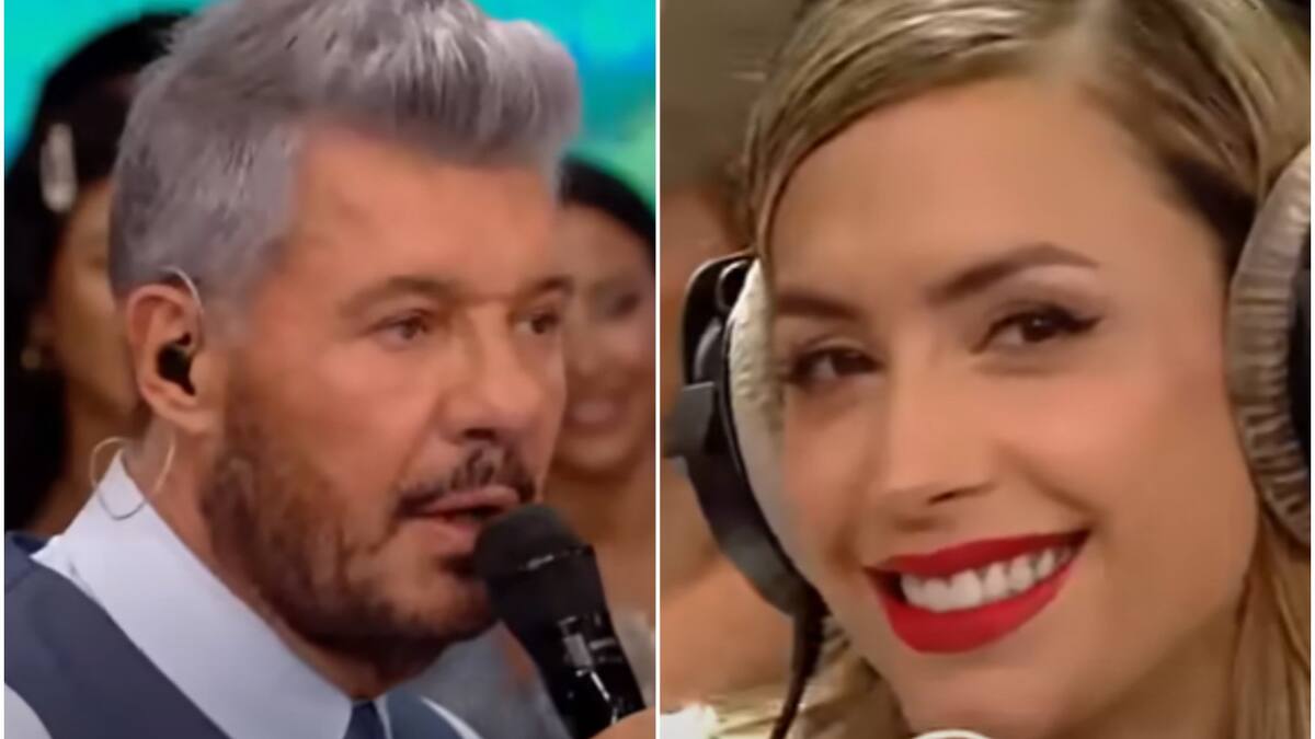 Marcelo Tinelli y Milett Figueroa. Fotos: captura América TV.