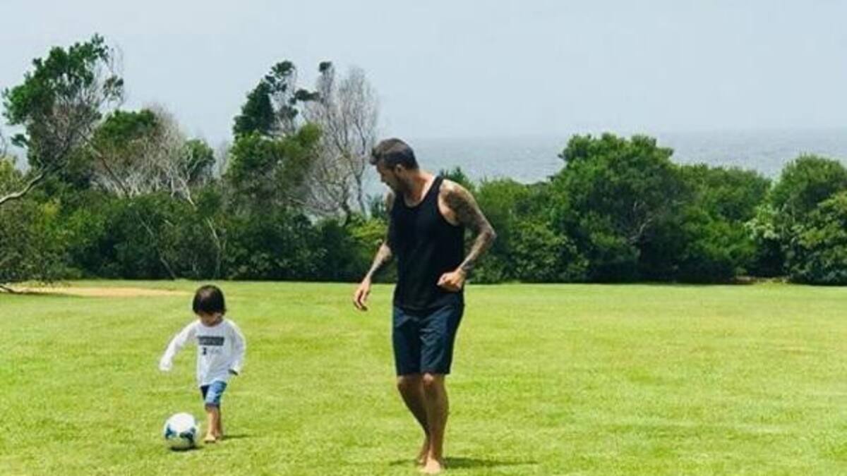 Marcelo Tinelli y su hijo Lorenzo (Instagram)