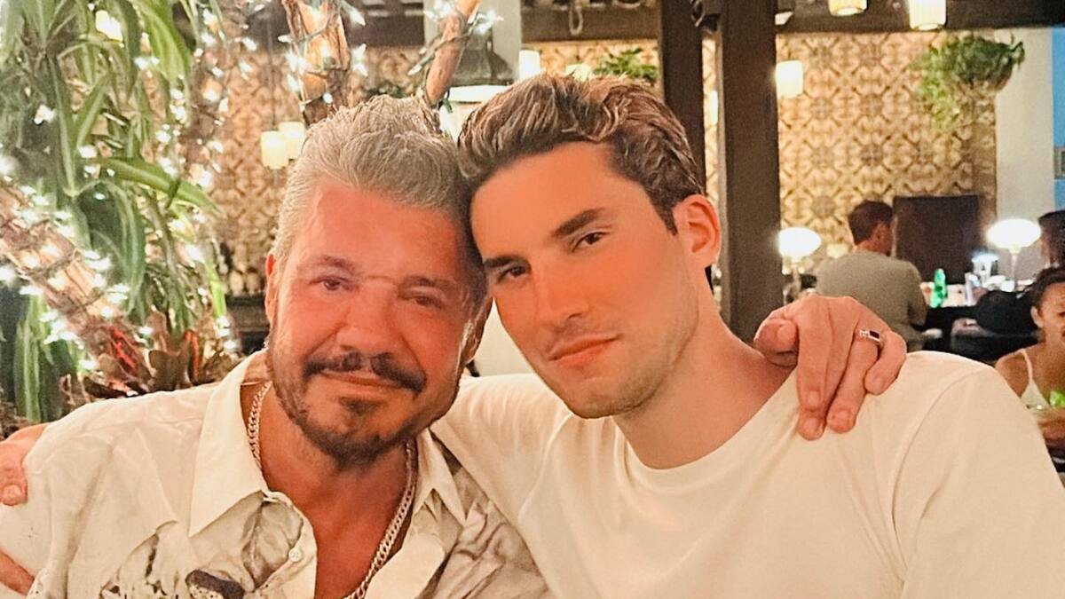 Marcelo y Francisco Tinelli. Foto: Instagram/marcelotinelli