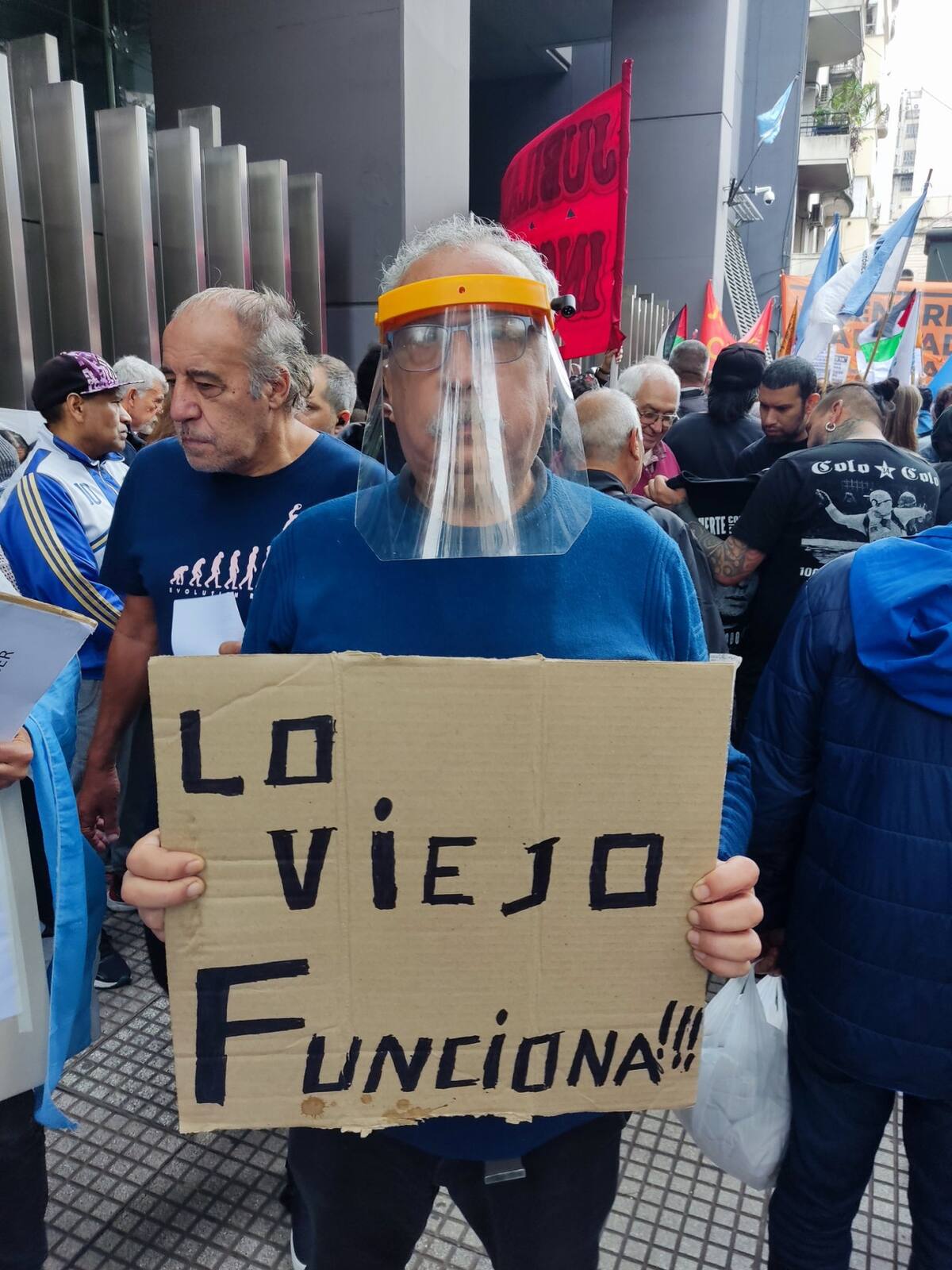 Marcha de jubilados en el Congreso. Foto: @Patriciodc