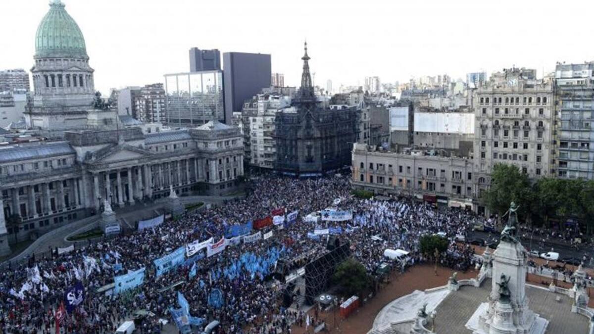Marcha en el Congreso