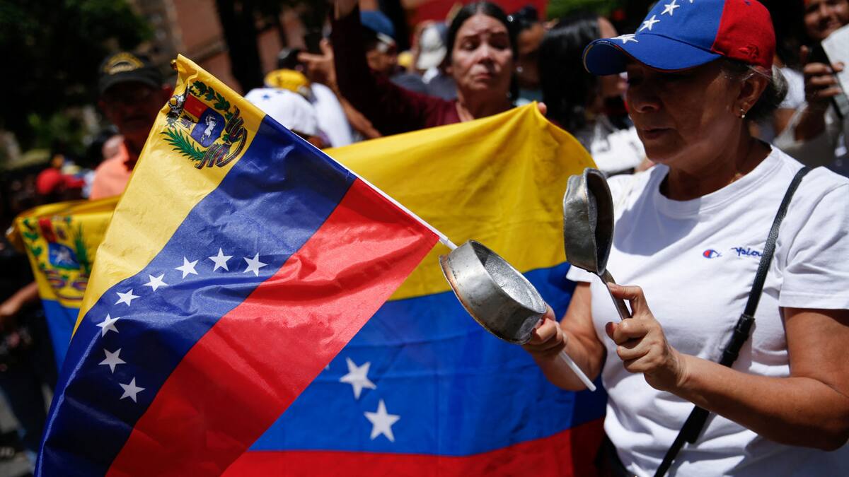 Marcha en Venezuela contra los resultados de las elecciones presidenciales. Foto: REUTERS.
