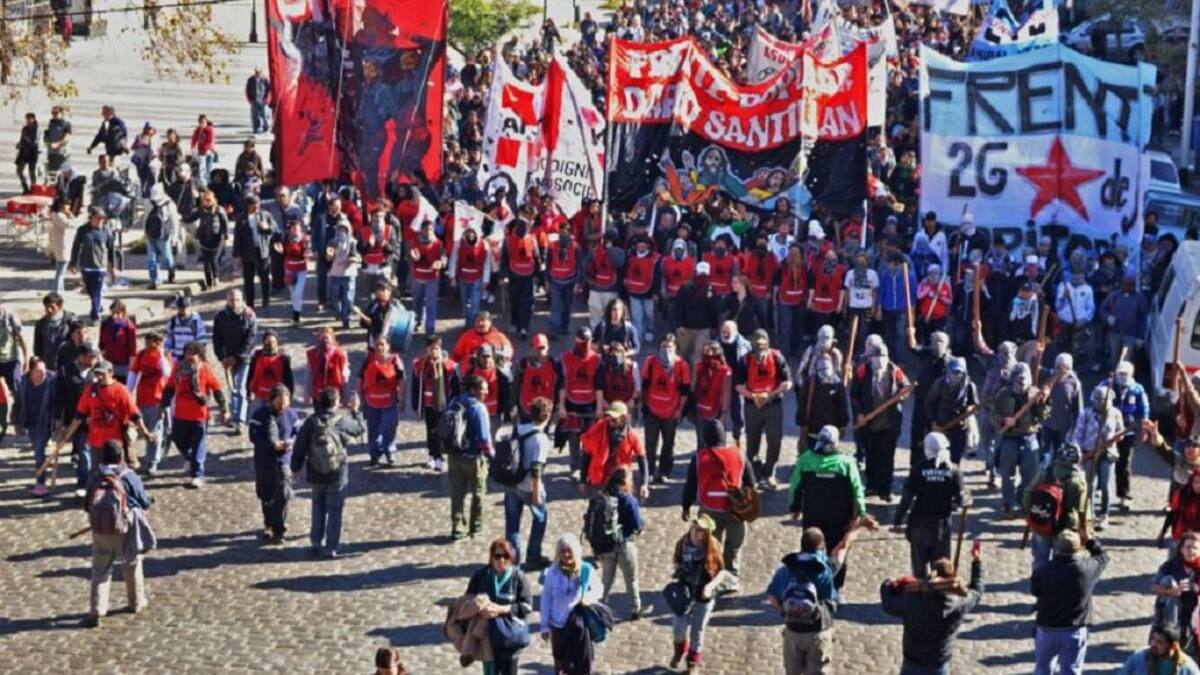 Marcha Federal de organizaciones sociales, Foto NA