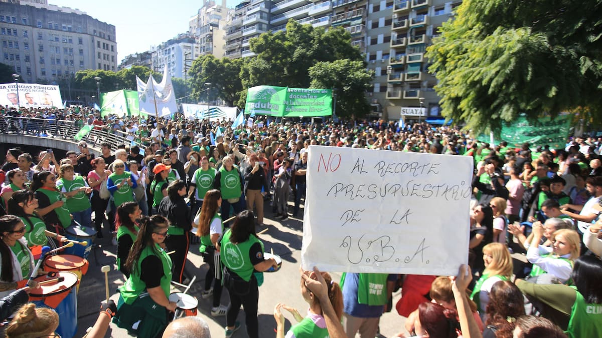 Marcha Federal Universitaria Argentina. Foto: NA