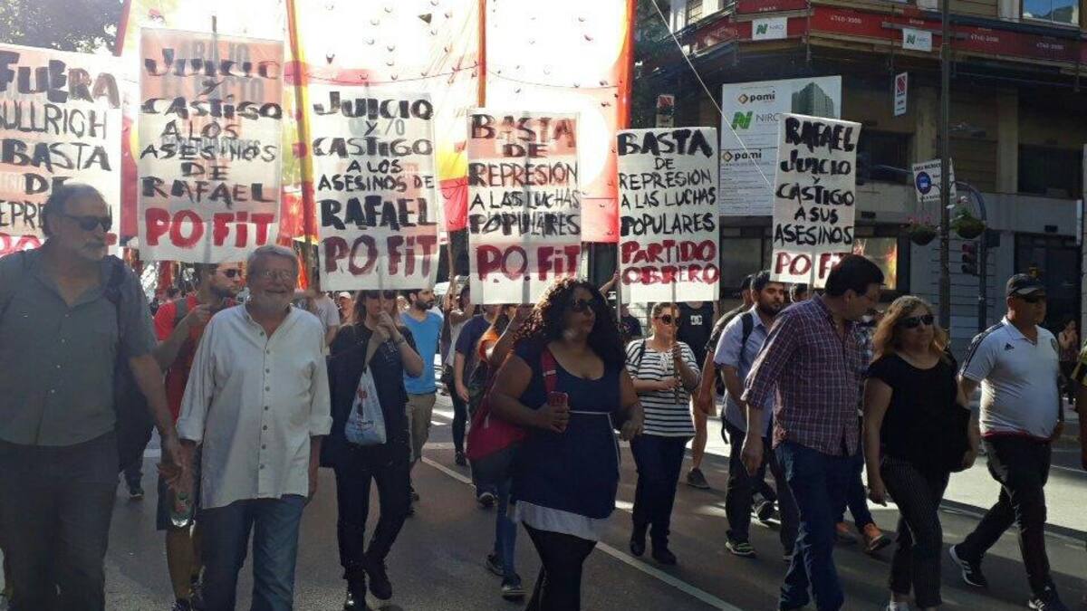 Marcha mapuche asesinado