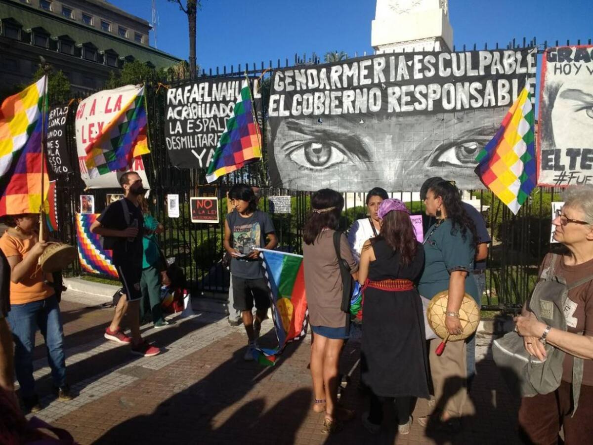 Marcha mapuche asesinado