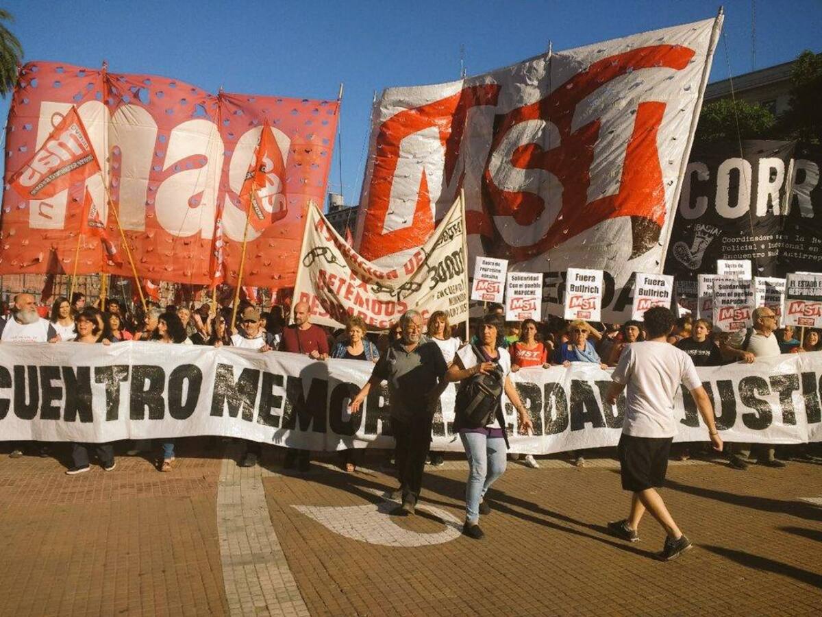 Marcha mapuche asesinado