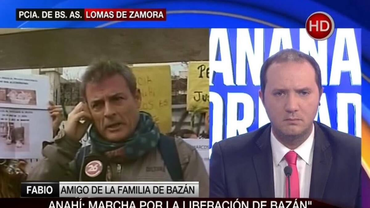 Marcha por la liberacion de Marcos Bazán (Canal 26)