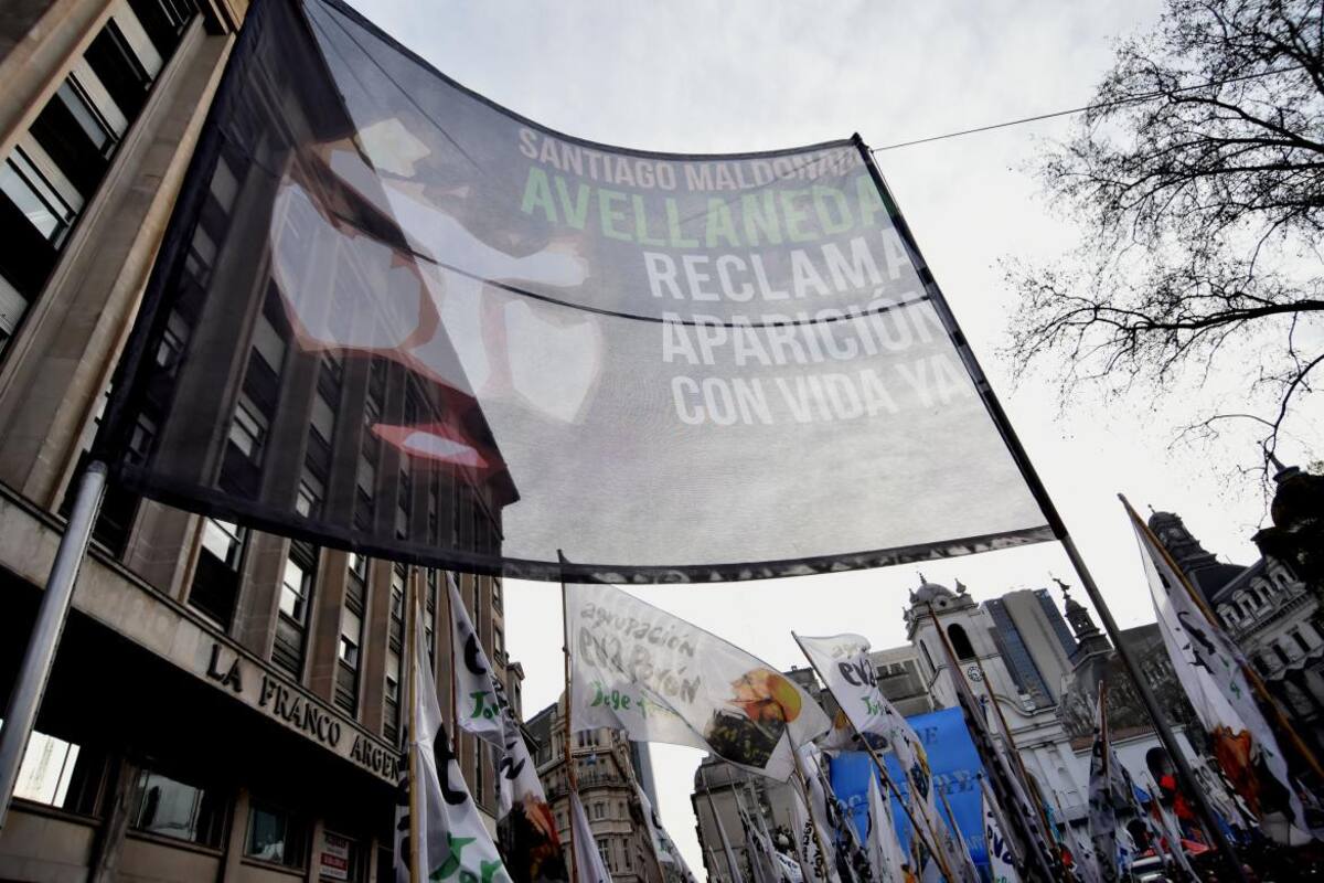 Marcha por Santiago Maldonado en Plaza de Mayo (NA)