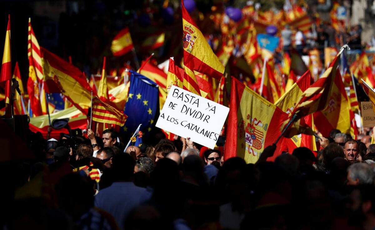 Marcha por unidad de España - Reuters