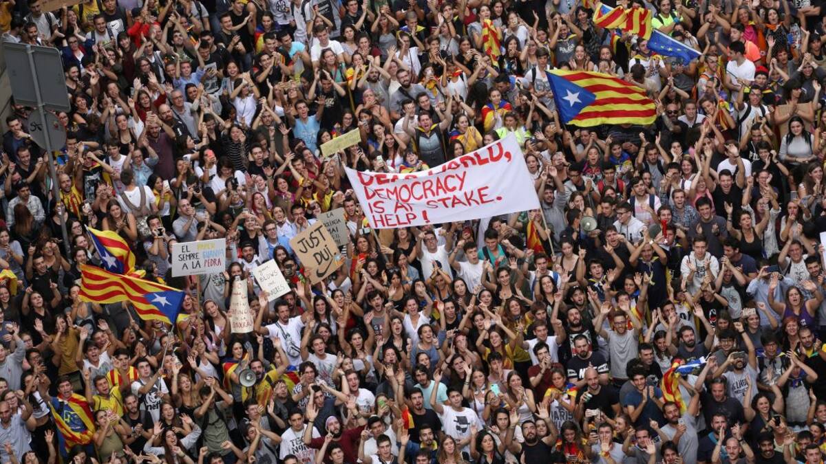 Marcha y protesta en Cataluña (Reuters)