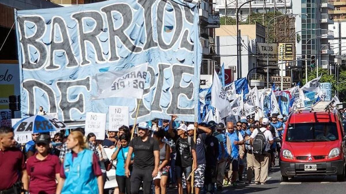 Marchas de organizaciones sociales contra la política económica del Gobierno