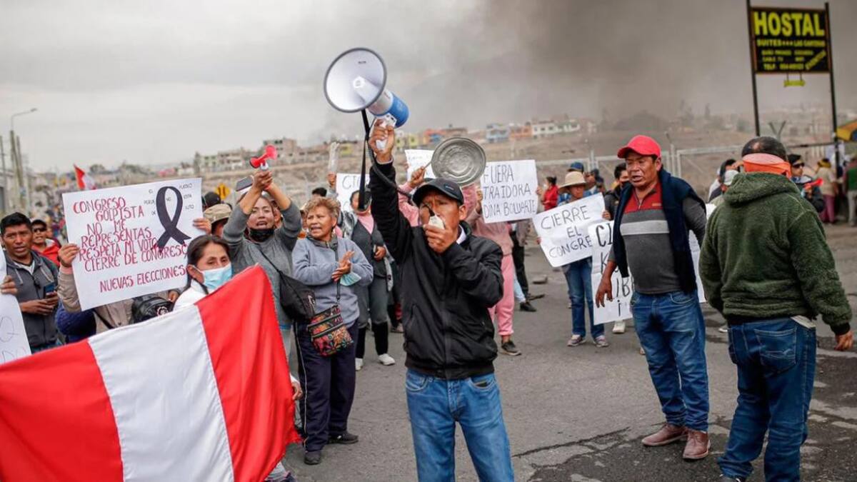 Marchas en Perú. Foto: REUTERS