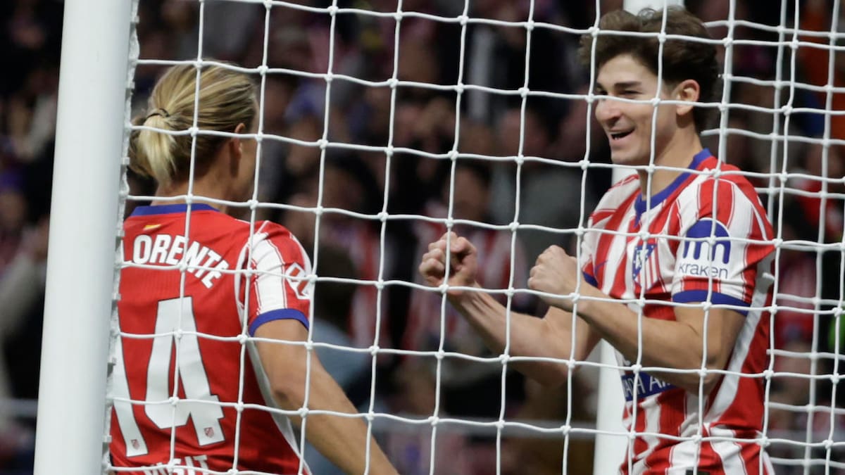 Marcos Llorente y Julián Álvarez en el Atlético de Madrid.