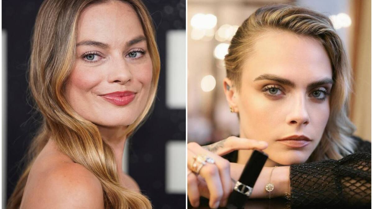 Margot Robbie y Cara Delevingne. Fotos: Reuters - Instagram/caradelevigne