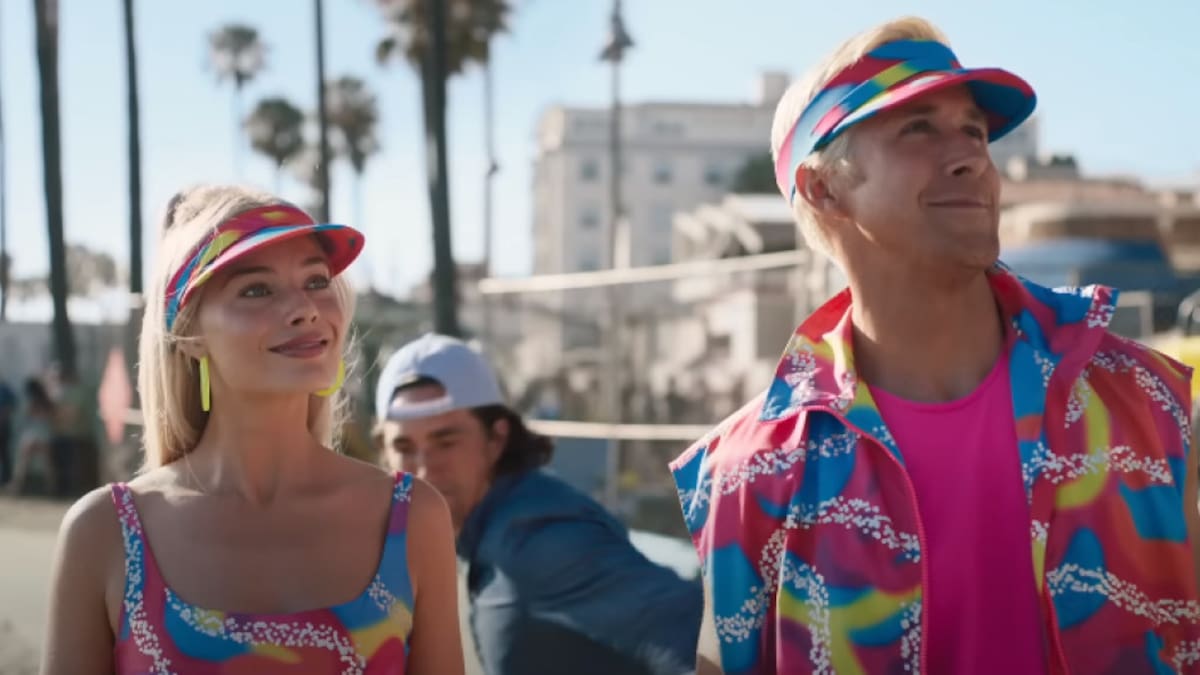 Margot Robbie y Ryan Gosling en Barbie. Foto: Captura de pantalla del Trailer