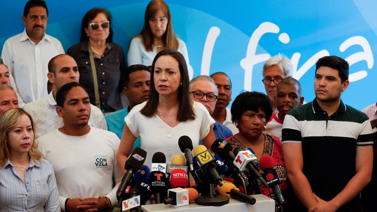 María Corina Machado. Foto: REUTERS.