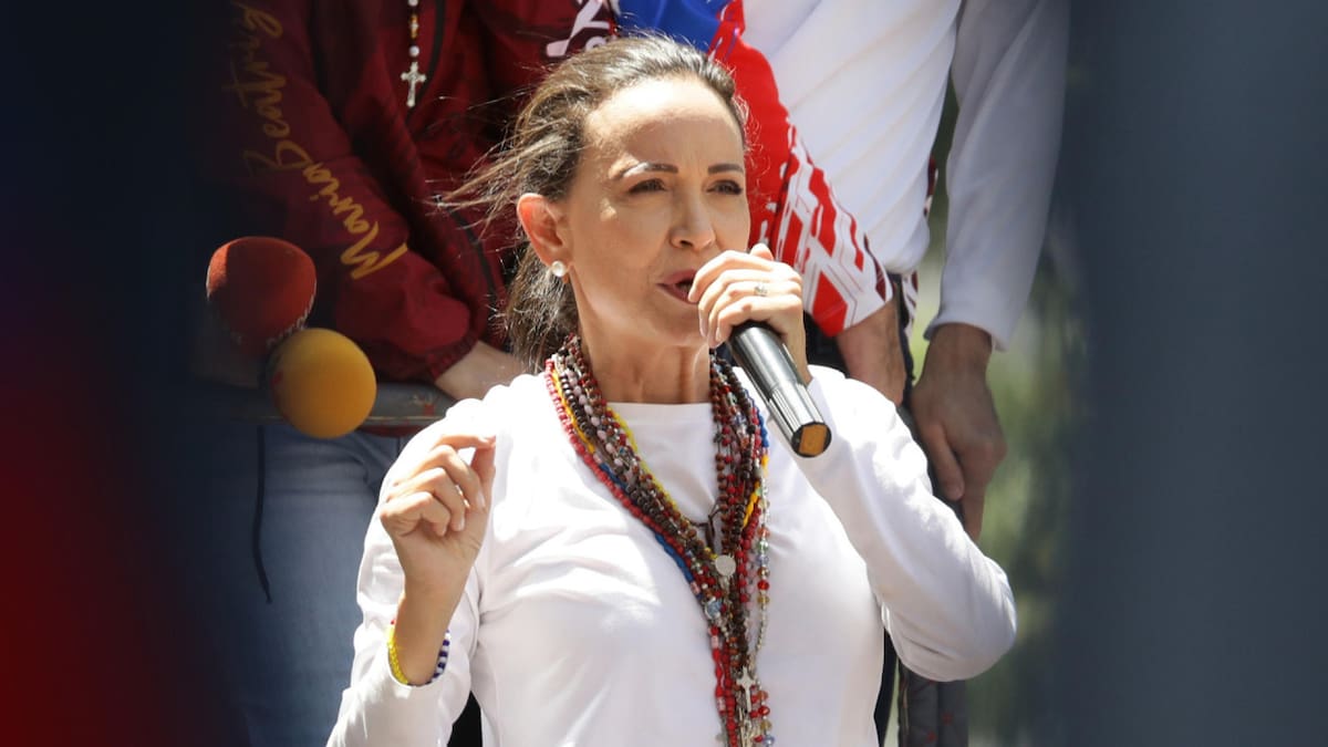 María Corina Machado, líder opositora de Venezuela. Foto: EFE.