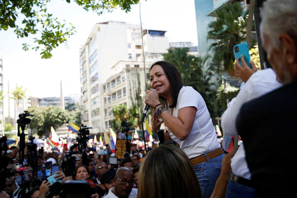 María Corina Machado; Venezuela. Foto: Reuters.