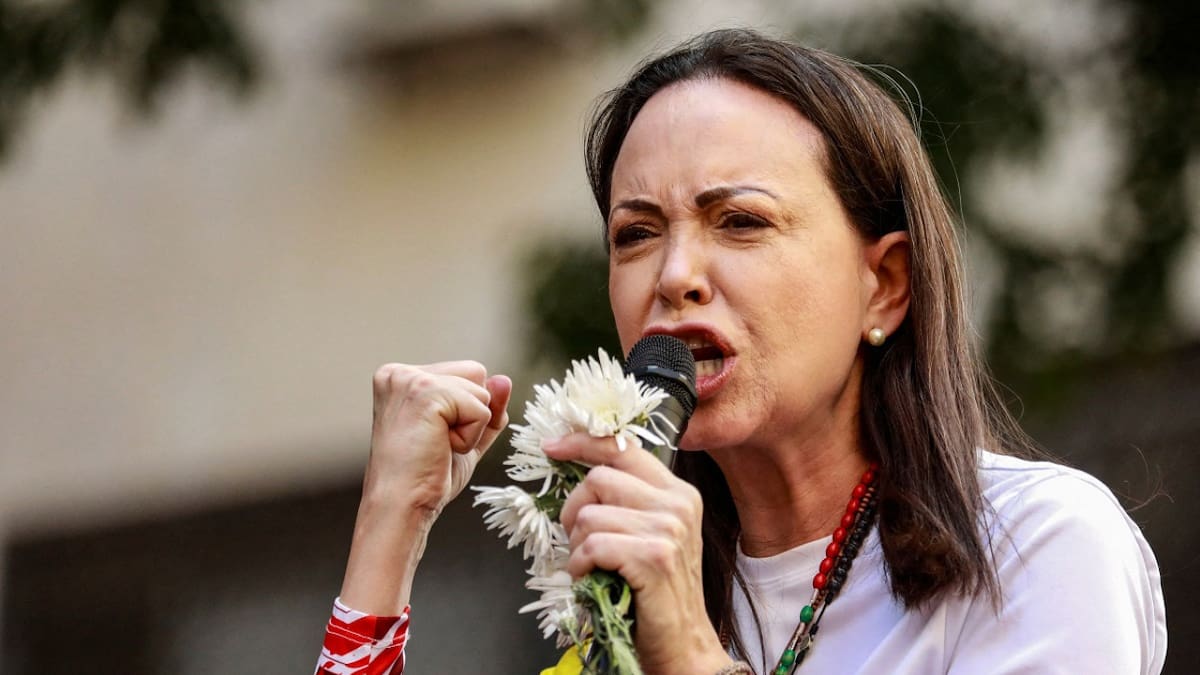 María Corina Machado, líder opositora del Gobierno de Venezuela. Foto: Reuters.
