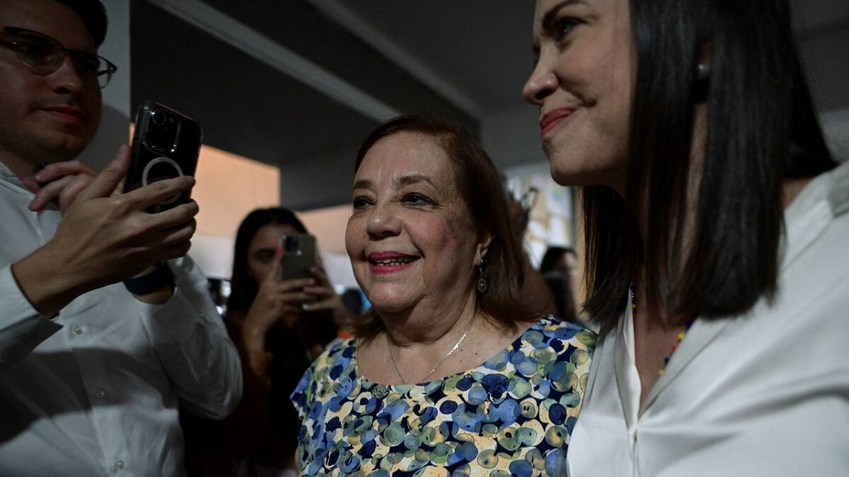 María Corina Machado y Corina Yoris Villasana. Foto: Reuters