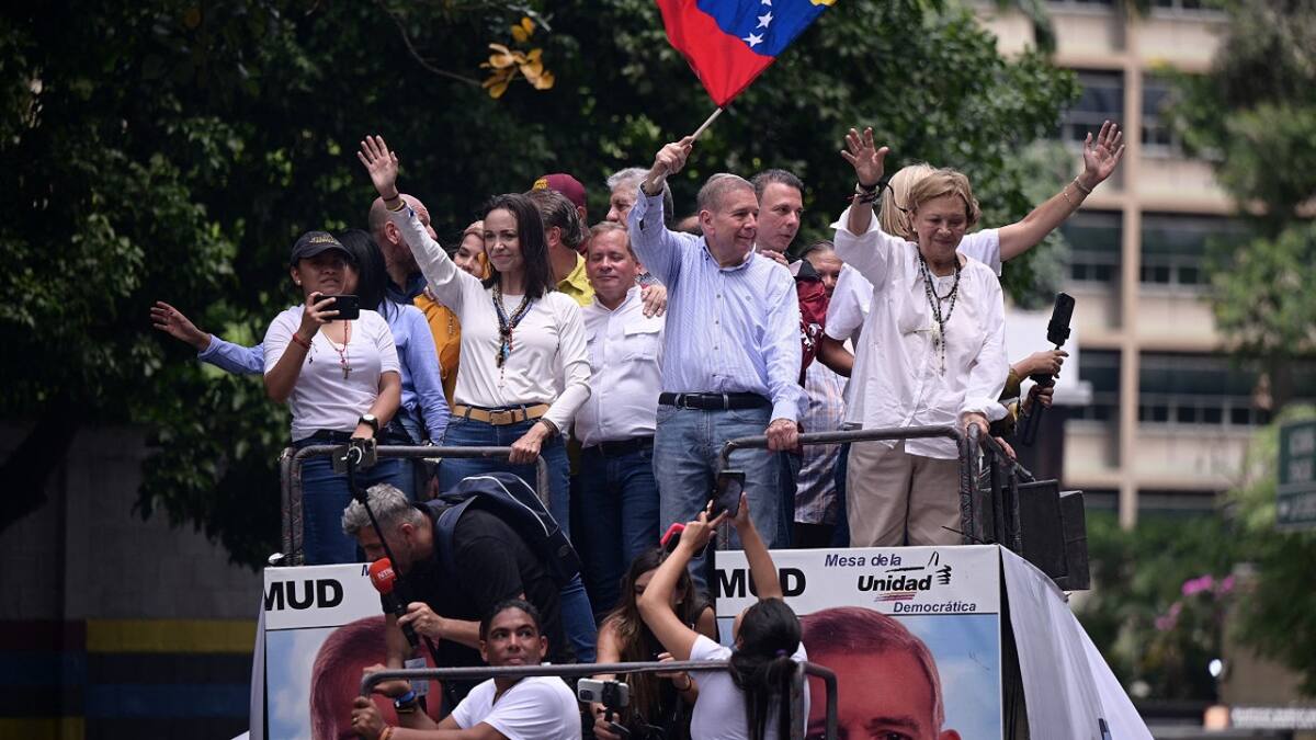 María Corina Machado y Edmundo González Urrutia. Foto: Reuters.