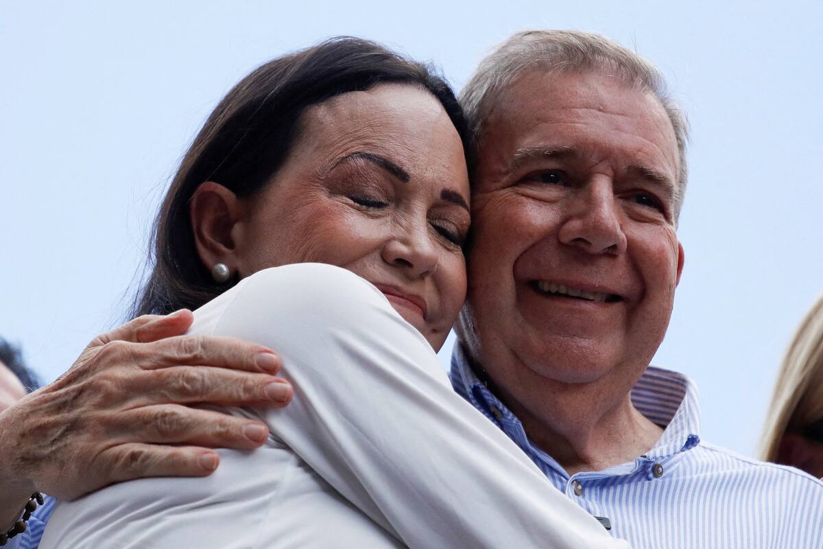 María Corina Machado y Edmundo González Urrutia, líderes de la oposición venezolana. Foto: Reuters
