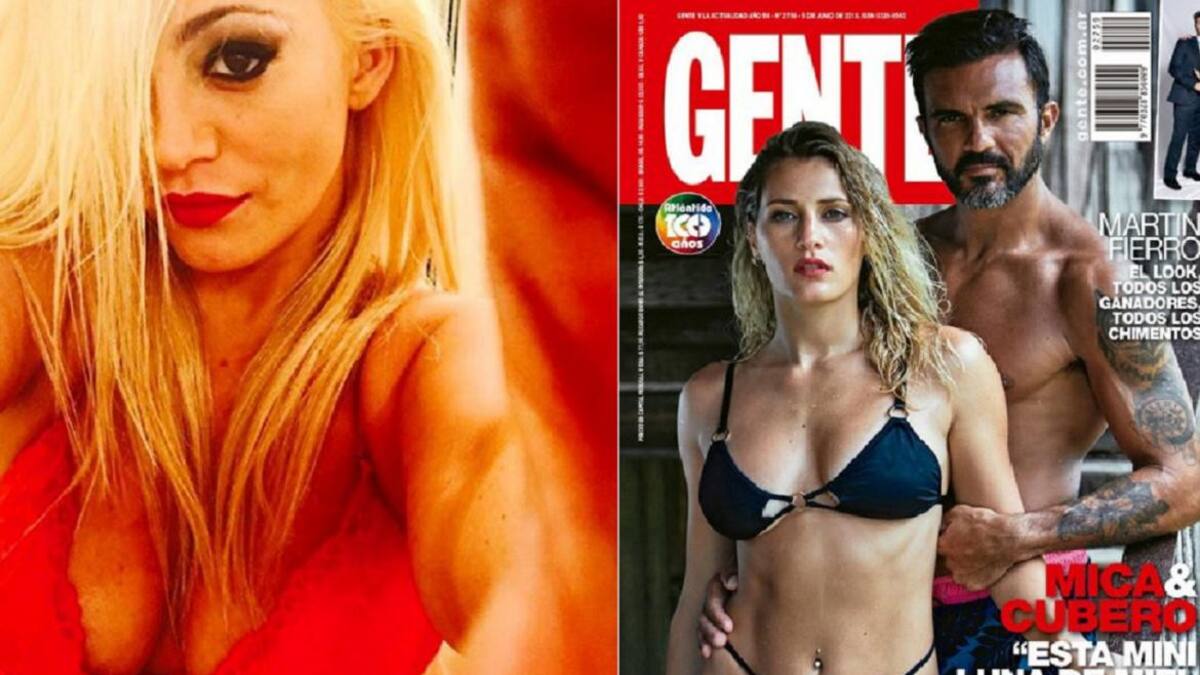 María Eugenia Ritó, Fabián Cubero y Mica Viciconte