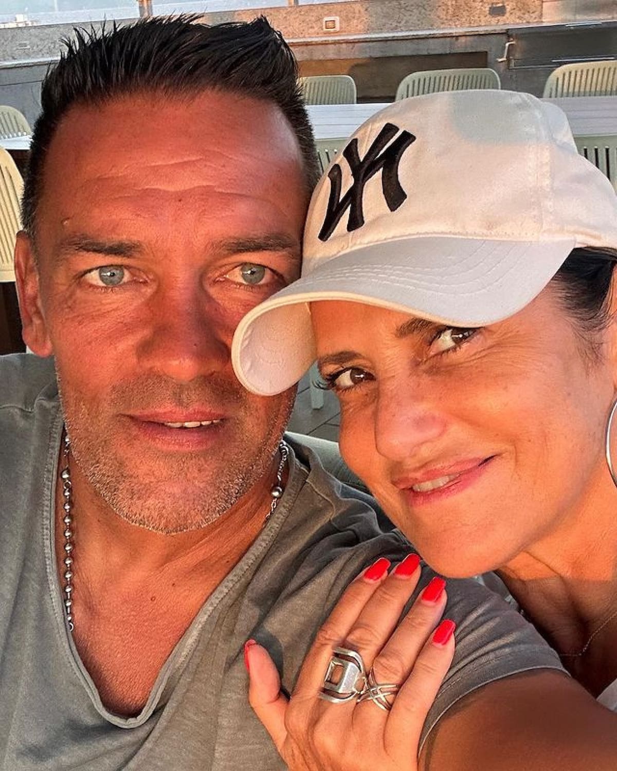 María Fernanda Callejón junto a su nueva pareja. Foto: Instagram.