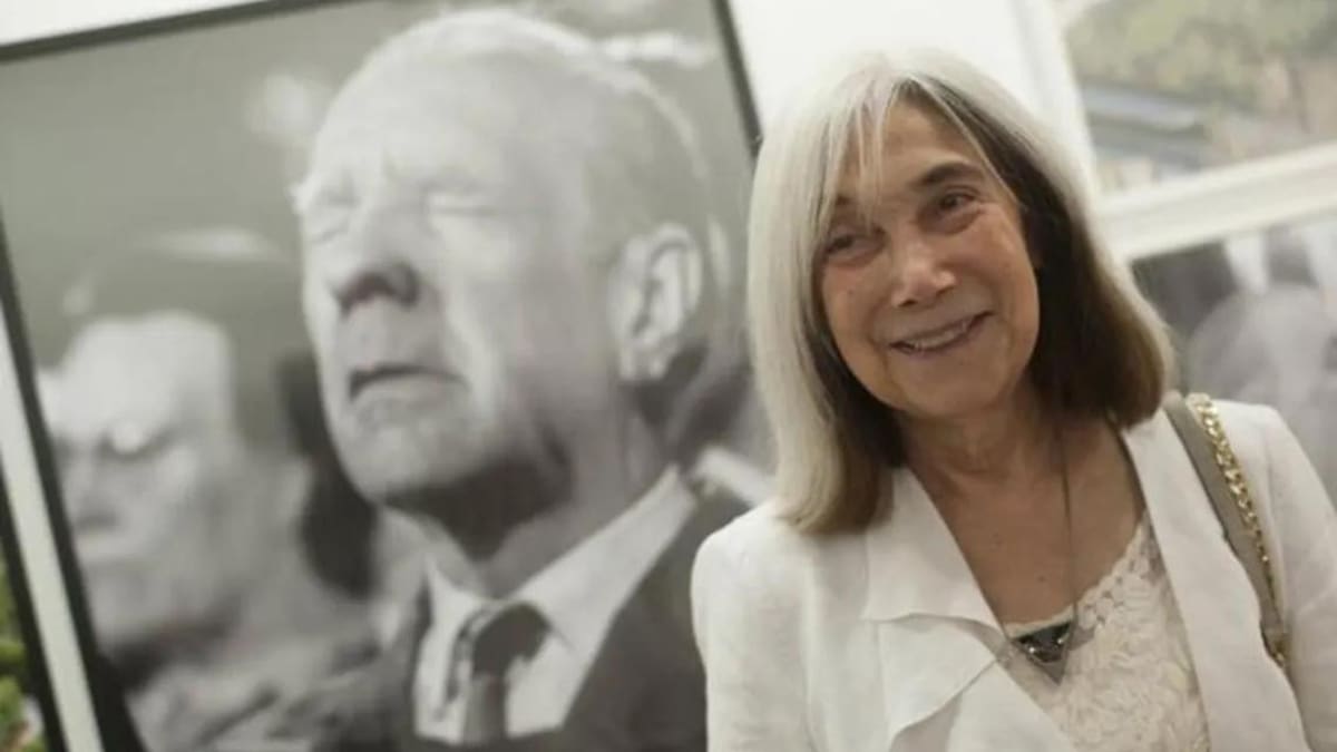 María Kodama, viuda de Jorge Luis Borges. Foto: Télam
