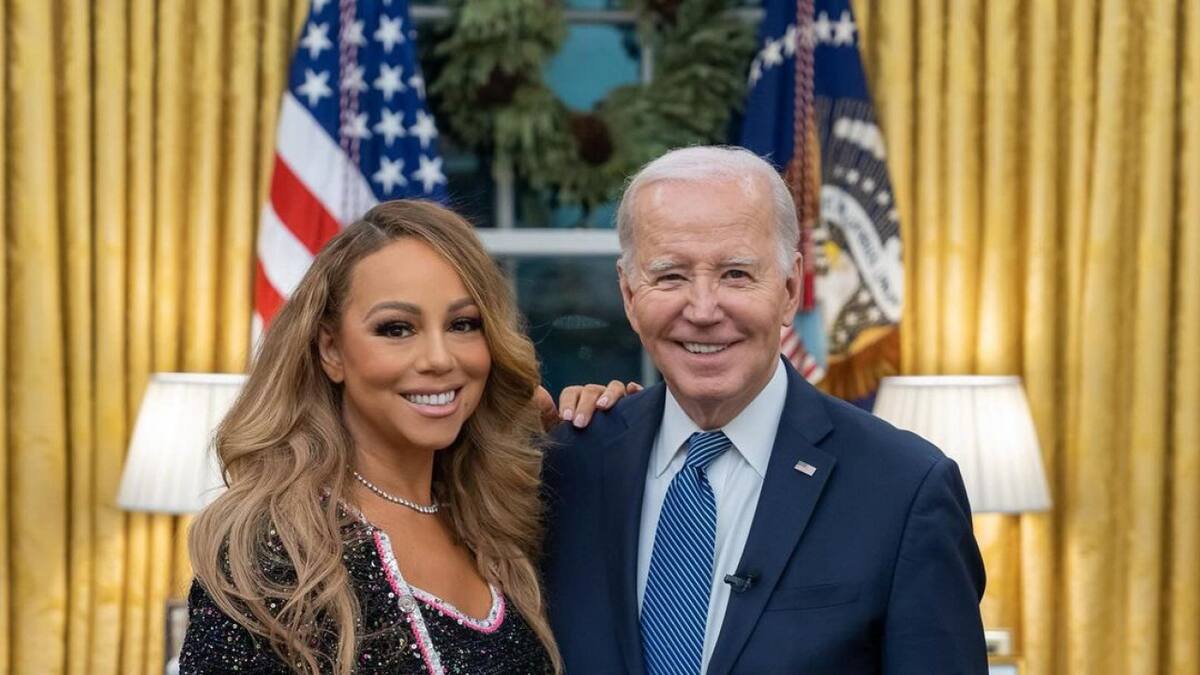 Mariah Carey y Joe Biden. Foto: Instagram.