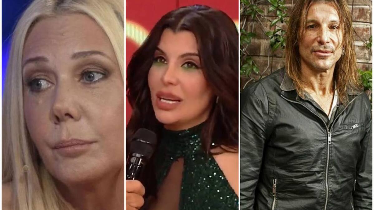Mariana Nannis, Charlotte Caniggia y Claudio Caniggia. Fotos: redes sociales - captura América TV.