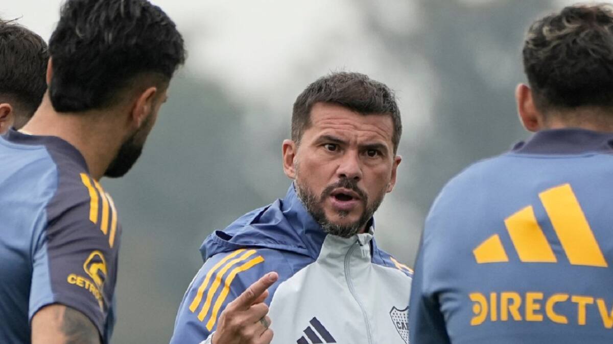 Mariano Herrón, DT interino de Boca Juniors. Foto: X @BocaJrsOficial