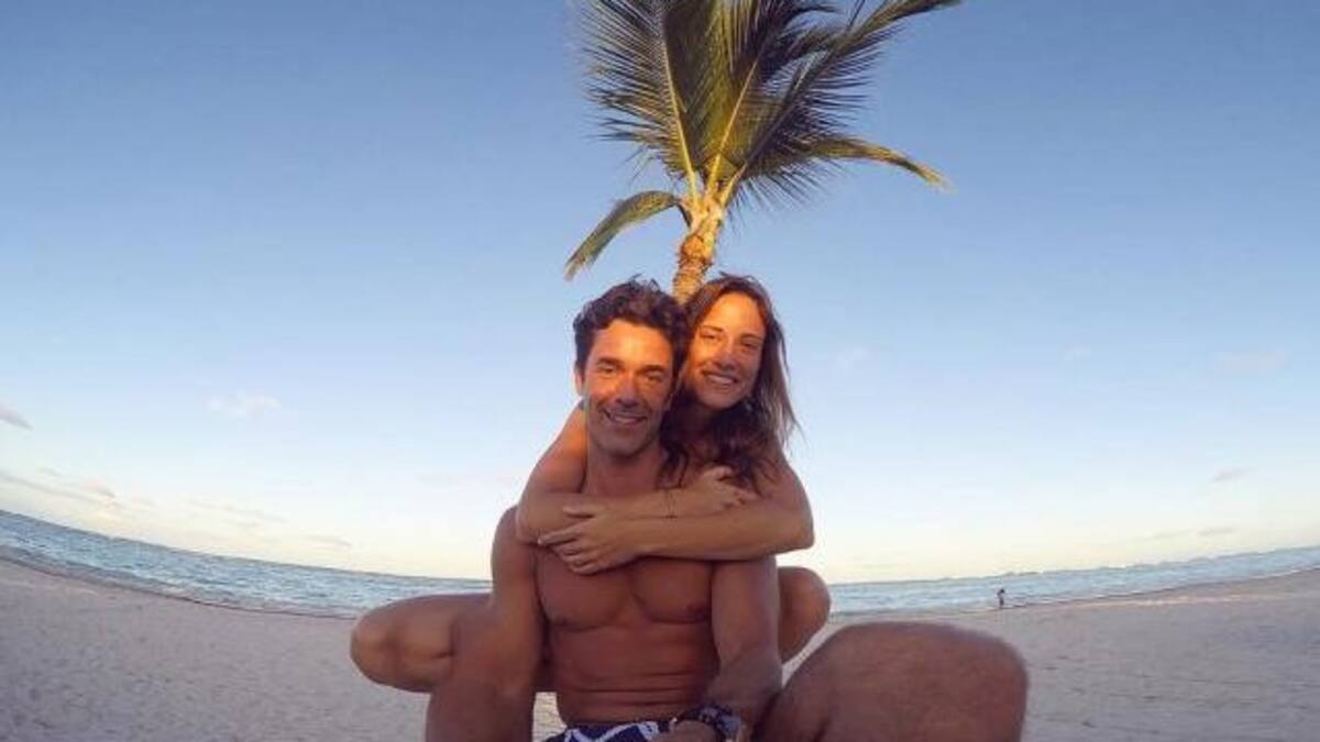 Mariano Martínez y su novia