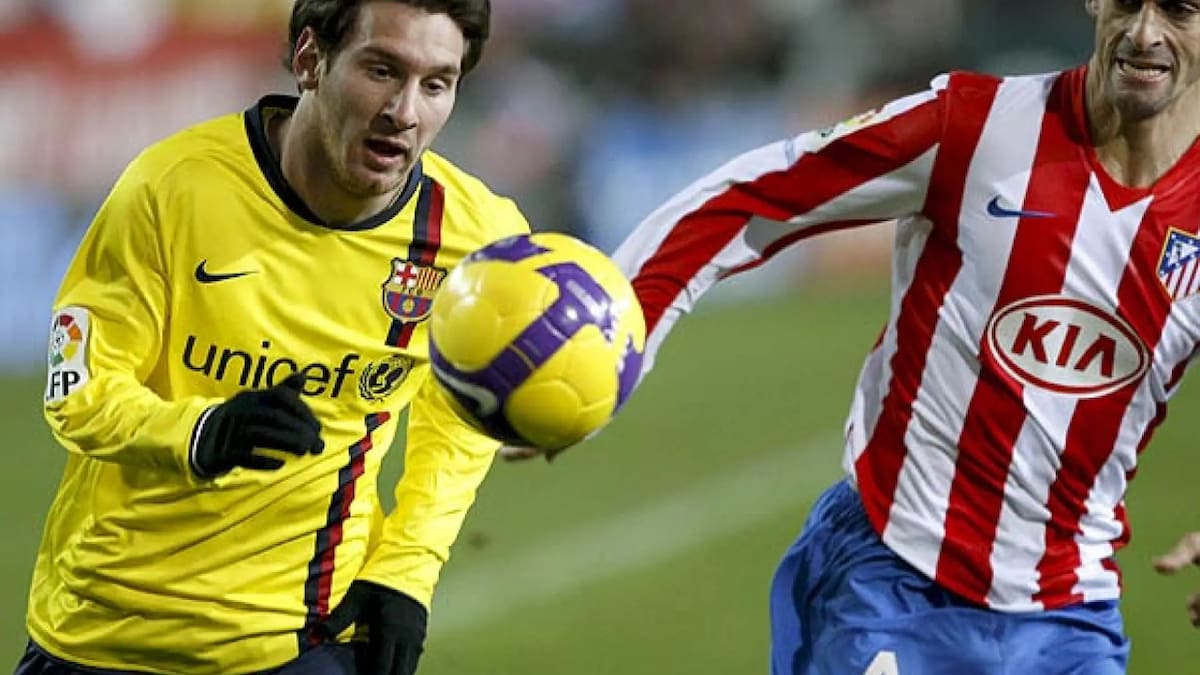 Mariano Pernía vs Messi. Foto: 20minutos