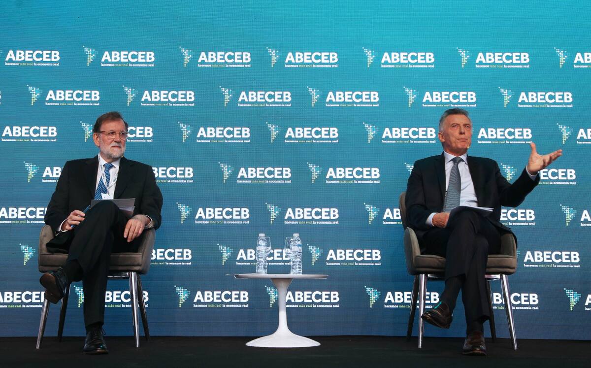 Mariano Rajoy y Mauricio Macri. Foto: NA.