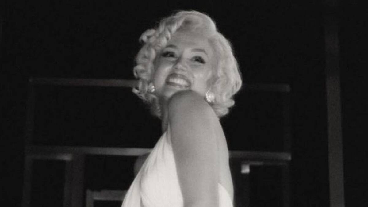 Marilyn Monroe y Ana de Armas. Foto: Netflix.