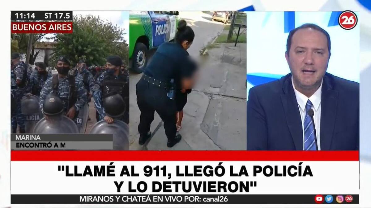 Marina, testigo que ayudó a encontrar a M, Canal 26