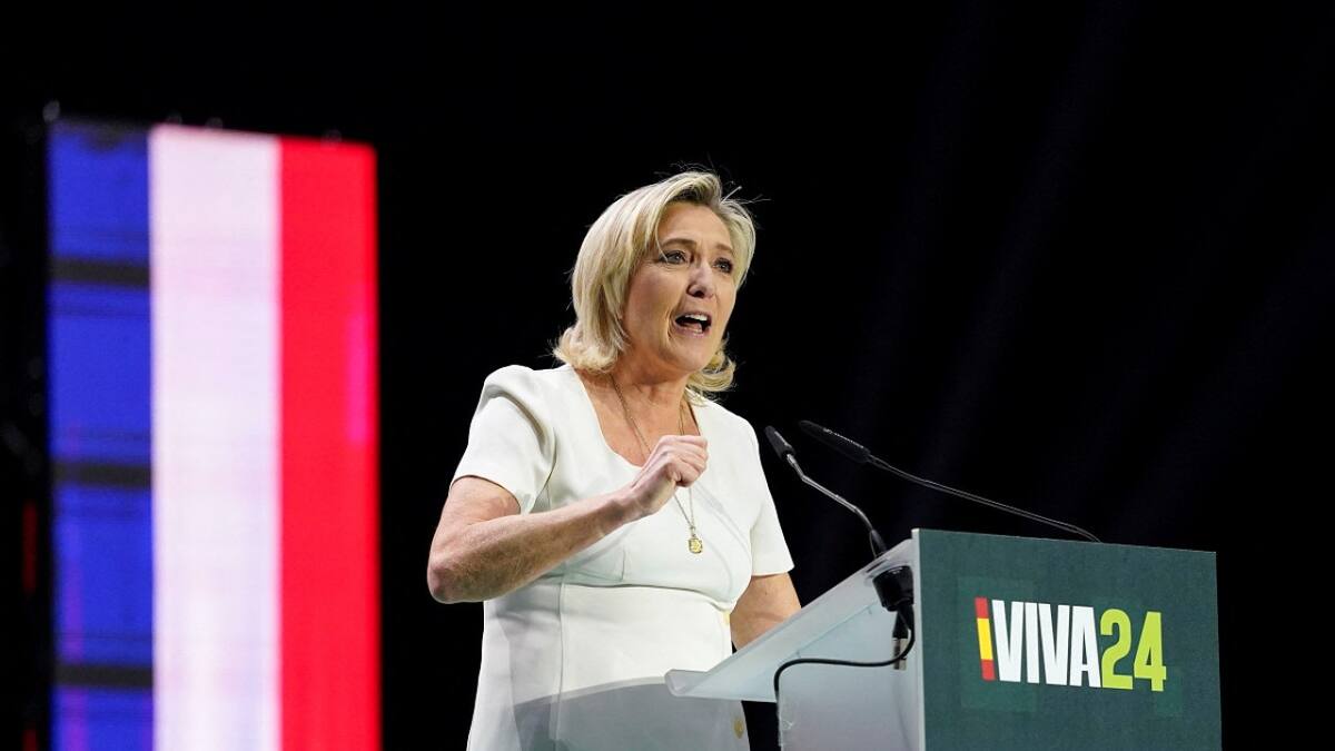 Marine Le Pen, líder del RN. Foto: Reuters